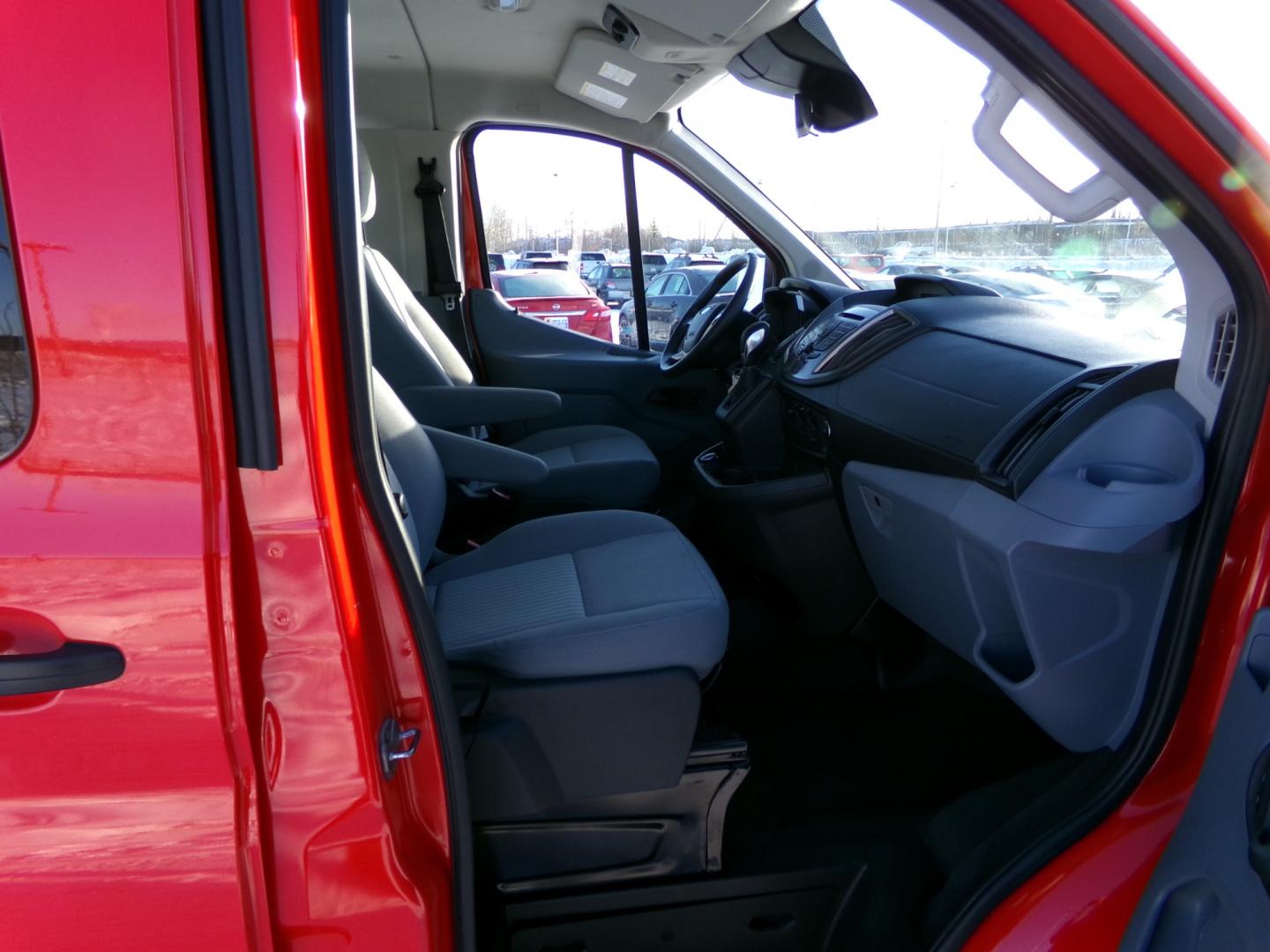 2018 Red Ford Transit 350 Wagon Low Roof XLT w/Sliding Pass. 148-in. WB (1FBZX2YG1JK) with an 3.5L V6 DOHC 24V engine, 6A transmission, located at 2630 Philips Field Rd., Fairbanks, AK, 99709, (907) 458-0593, 64.848068, -147.780609 - Photo#4